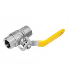 REGISTRO DE ESFERA PP P/ GÁS - ALAVANCA AMARELA